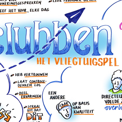 Clubben - Het Vliegtuigspel Hiërarchisch of zelfsturend werken